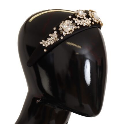 Dolce & Gabbana - Elegant Crystal Silk Headband Diadem