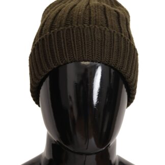 Dolce & Gabbana - Bordeaux Cashmere Blend Beanie Hat