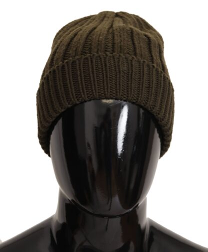 Dolce & Gabbana - Elegant Dark Green Wool Beanie