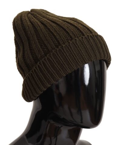 Dolce & Gabbana - Elegant Dark Green Wool Beanie