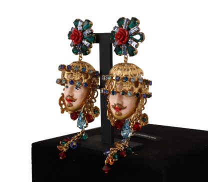 Dolce & Gabbana - Chic Pupi Doll Dangling Clip-On Earrings