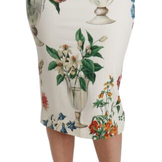 Dolce & Gabbana - Floral Elegance High Waist Mini Skirt