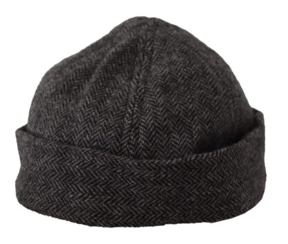 Dolce & Gabbana - Chic Gray Virgin Wool Docker Hat