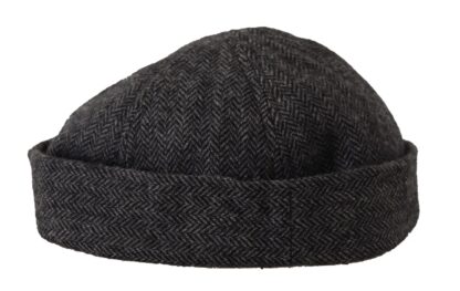 Dolce & Gabbana - Chic Gray Virgin Wool Docker Hat