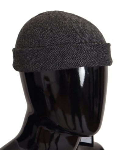 Dolce & Gabbana - Chic Gray Virgin Wool Docker Hat