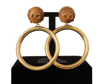 Dolce & Gabbana - Elegance Dangling Hoop Clip-on Earrings