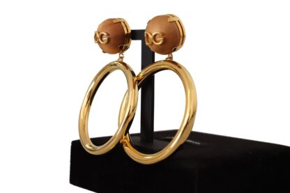 Dolce & Gabbana - Elegance Dangling Hoop Clip-on Earrings