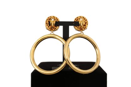 Dolce & Gabbana - Elegance Dangling Hoop Clip-on Earrings