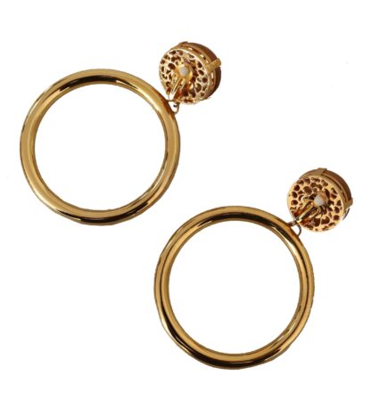 Dolce & Gabbana - Elegance Dangling Hoop Clip-on Earrings