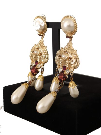 Dolce & Gabbana - Baroque Elegance Gold Tone Clip-on Earrings