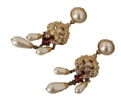 Dolce & Gabbana - Baroque Elegance Gold Tone Clip-on Earrings