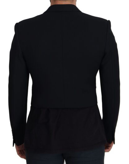 Dolce & Gabbana - Elegant Black Double Breasted Wool Jacket