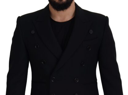 Dolce & Gabbana - Elegant Black Double Breasted Wool Jacket