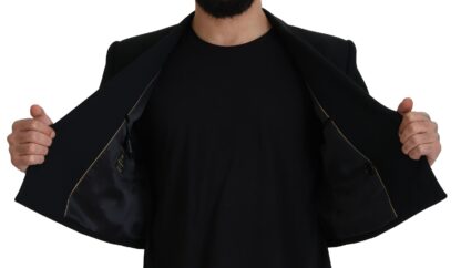 Dolce & Gabbana - Elegant Black Double Breasted Wool Jacket