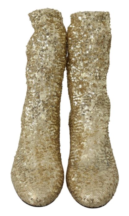 Dolce & Gabbana - Golden Elegance Ankle Boots