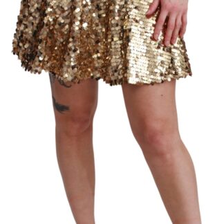 Dolce & Gabbana - High Waist Black & Gold Luxe Shorts