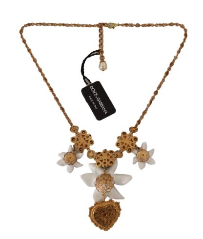 Dolce & Gabbana - Elegant Lilium Motif Statement Necklace