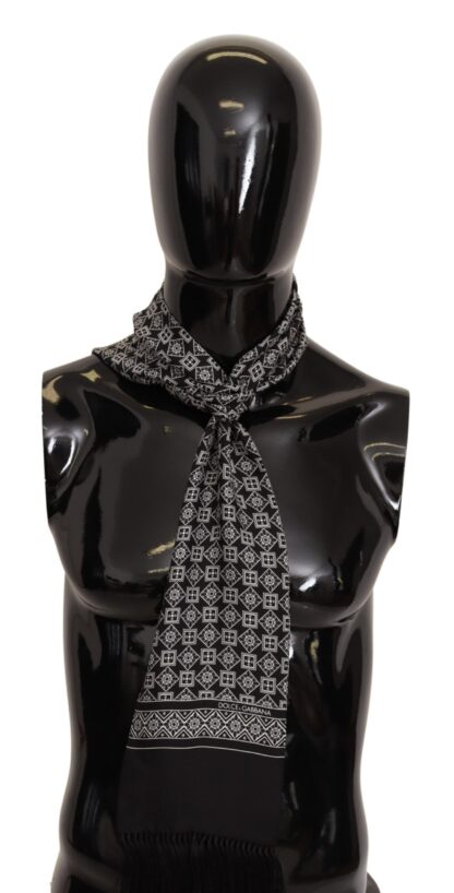 Dolce & Gabbana - Elegant Silk Fringe Scarf