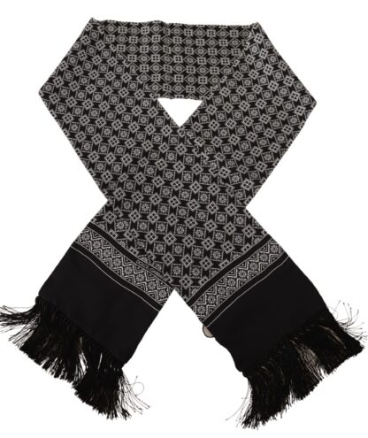 Dolce & Gabbana - Elegant Silk Fringe Scarf