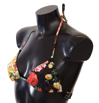 Dolce & Gabbana - Elegant Floral Print Bikini Top