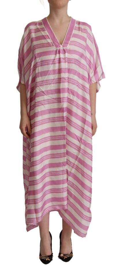 Dolce & Gabbana - Silken Striped Kaftan Tunic Dress - Exclusive Design