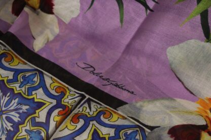 Dolce & Gabbana - Elegant Multicolor Floral Cashmere Scarf