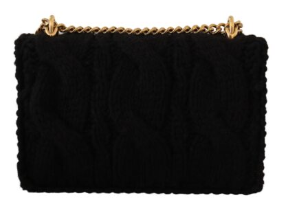 Dolce & Gabbana - Sumptuous Black Wool-Cashmere Shoulder Bag