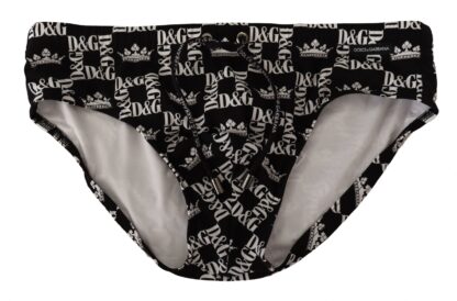 Dolce & Gabbana - Elegant Logo Print Swim Briefs