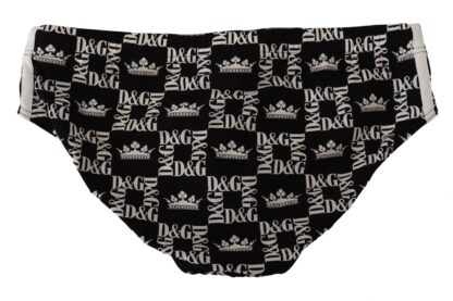 Dolce & Gabbana - Elegant Logo Print Swim Briefs