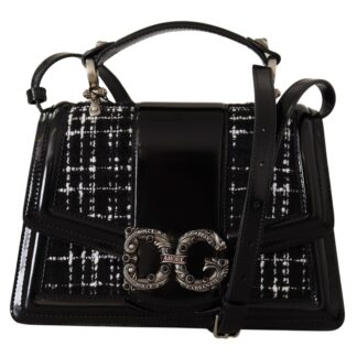 Dolce & Gabbana - Sumptuous Black Wool-Cashmere Shoulder Bag