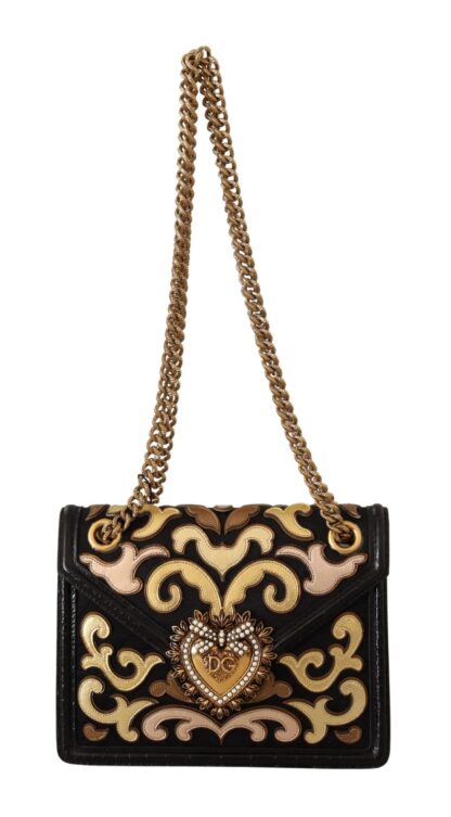 Dolce & Gabbana - Chic Devotion Gold & Black Shoulder Bag