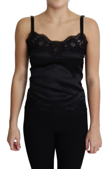 Dolce & Gabbana - Silk-Blend Satin Lace-Trimmed Camisole