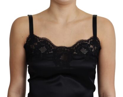 Dolce & Gabbana - Silk-Blend Satin Lace-Trimmed Camisole