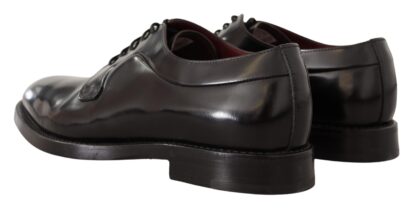 Dolce & Gabbana - Elegant Black Leather Formal Derby Shoes