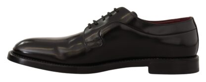 Dolce & Gabbana - Elegant Black Leather Formal Derby Shoes