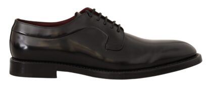 Dolce & Gabbana - Elegant Black Leather Formal Derby Shoes