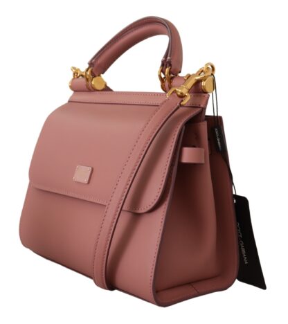 Dolce & Gabbana - Pink Leather Medium Shoulder SICILY  Bag