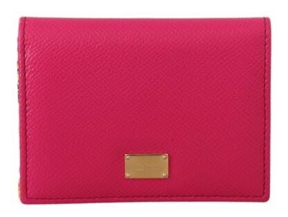 Dolce & Gabbana - Elegant Pink Leather Bifold Wallet