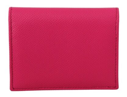 Dolce & Gabbana - Elegant Pink Leather Bifold Wallet