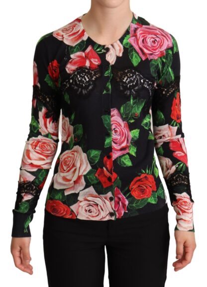 Dolce & Gabbana - Elegant Floral Silk Blend Cardigan