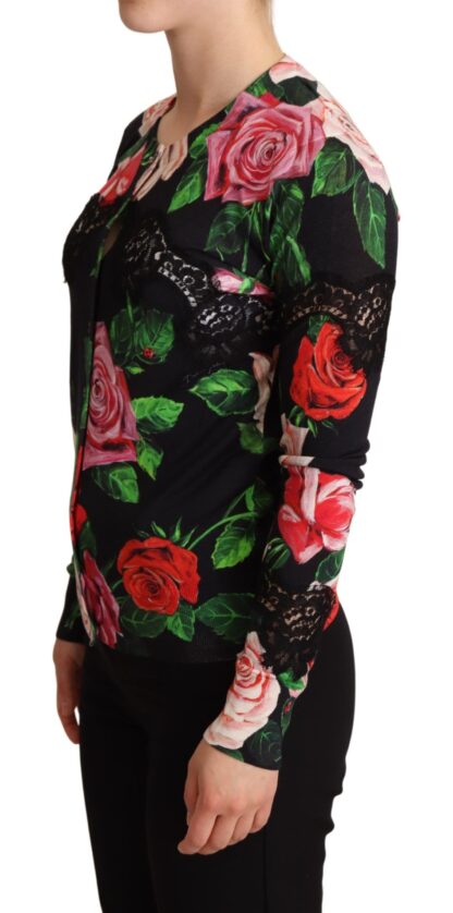 Dolce & Gabbana - Elegant Floral Silk Blend Cardigan