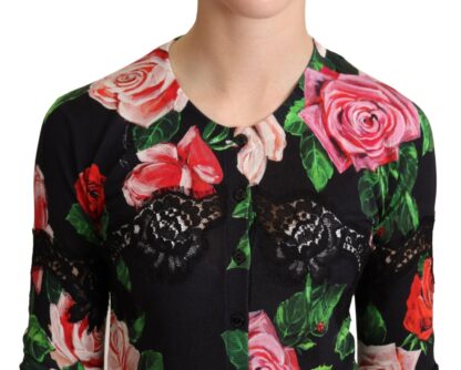 Dolce & Gabbana - Elegant Floral Silk Blend Cardigan