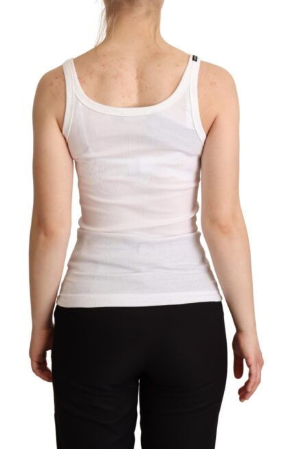 Dolce & Gabbana - Elegant White Cotton Tank Top