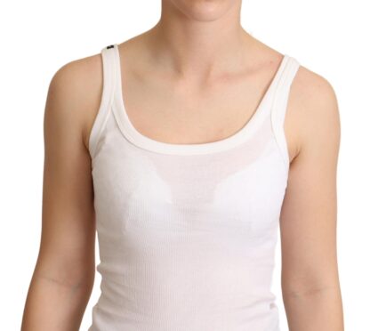 Dolce & Gabbana - Elegant White Cotton Tank Top