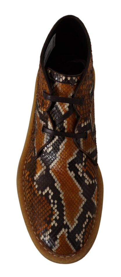 Dolce & Gabbana - Exotic Python Leather Ankle Boots