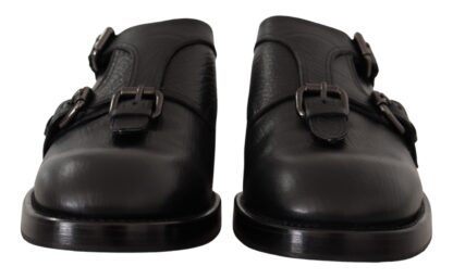 Dolce & Gabbana - Elegant Black Monk Strap Dress Shoes