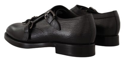 Dolce & Gabbana - Elegant Black Monk Strap Dress Shoes