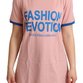 Dolce & Gabbana - Chic Pink Crewneck Cotton Tee