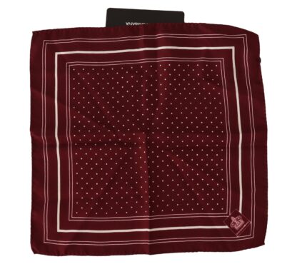 Dolce & Gabbana - Elegant Red Silk Pocket Square Handkerchief