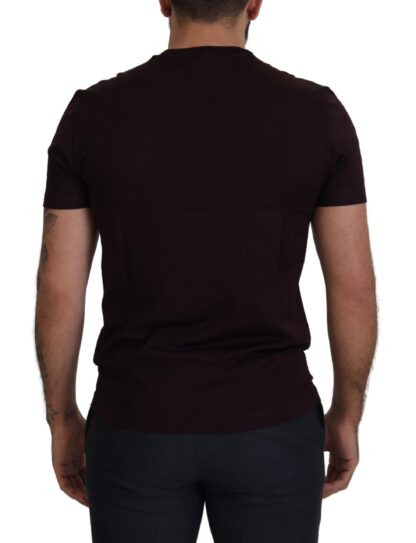 Dolce & Gabbana - Elegant Bordeaux Crewneck Cotton Tee